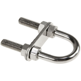 Рым-болт U-образный D8 мм, Lрез. 35 мм нерж (11414)